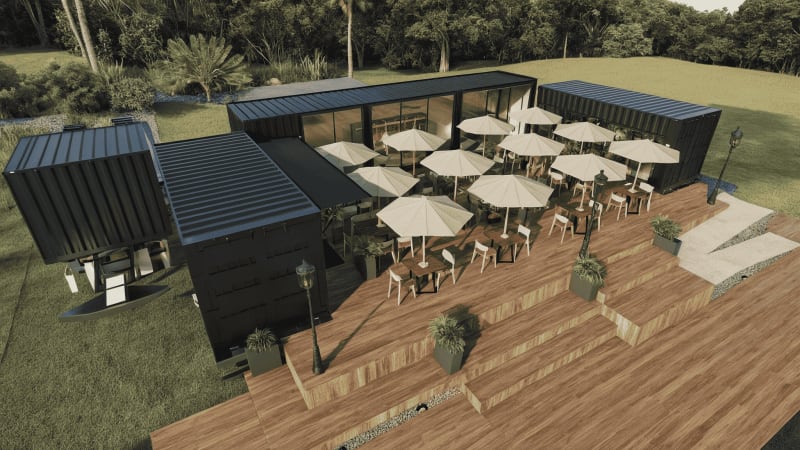 Container-Based Retail Hub