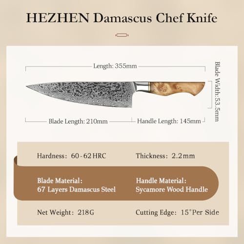 Vue 2 de Hezhen Couteau De Chef