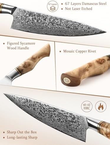 Vue 4 de Hezhen Couteau De Chef