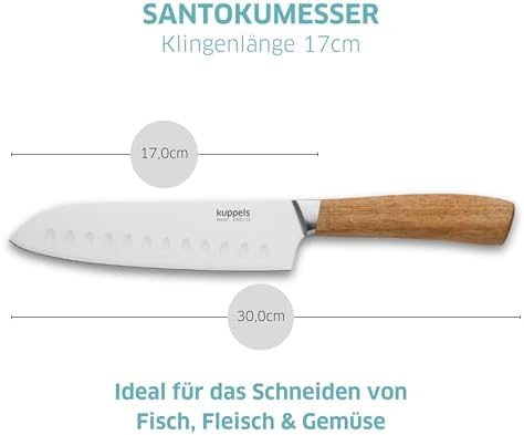 Vue 2 de Kuppels Couteau Santoku En