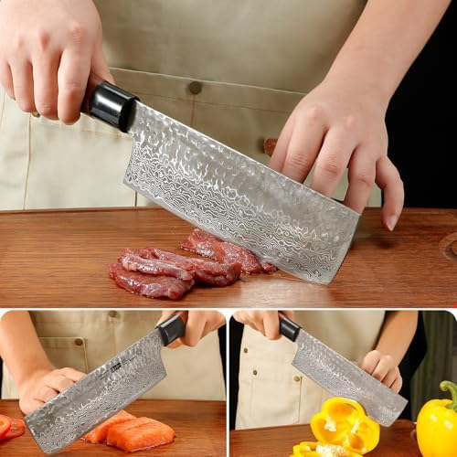 Vue 4 de Plys Couteau Nakiri Japonais