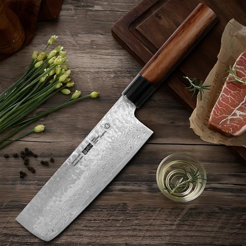 Vue 5 de Plys Couteau Nakiri Japonais