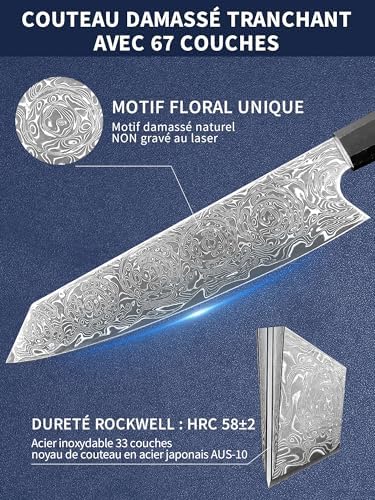Vue 2 de Plys Kiritsuke Damas Couteau