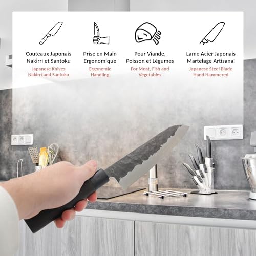 Vue 3 de Fishtec Coffret Couteaux Japonais