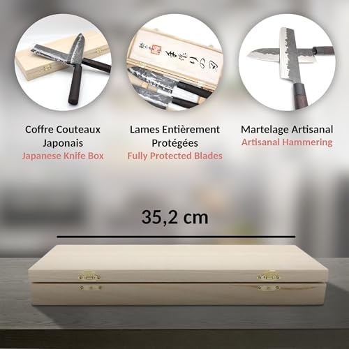 Vue 5 de Fishtec Coffret Couteaux Japonais