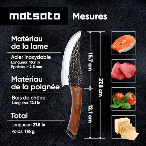 Vue 5 de Matsato Couteau De Cuisine