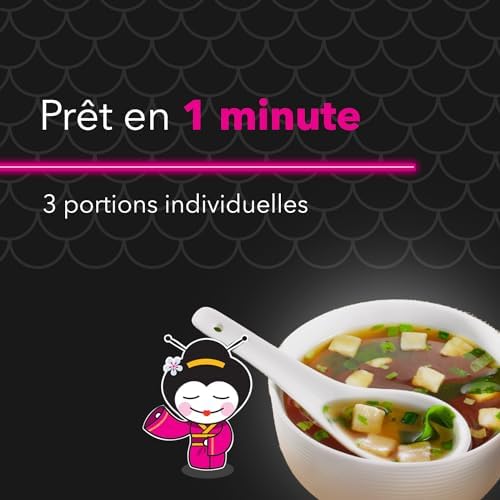 Vue 3 de Tanoshi Soupe Miso Tofu