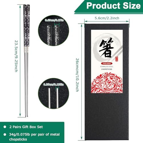 Vue 2 de Dongda Paires Couple Baguettes