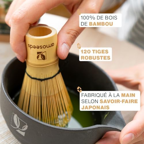 Vue 2 de Fouet Matcha En