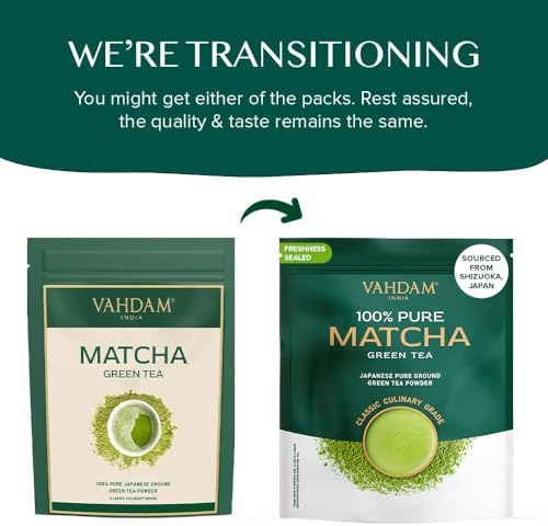 Vue 4 de Vahdam Matcha The Vert