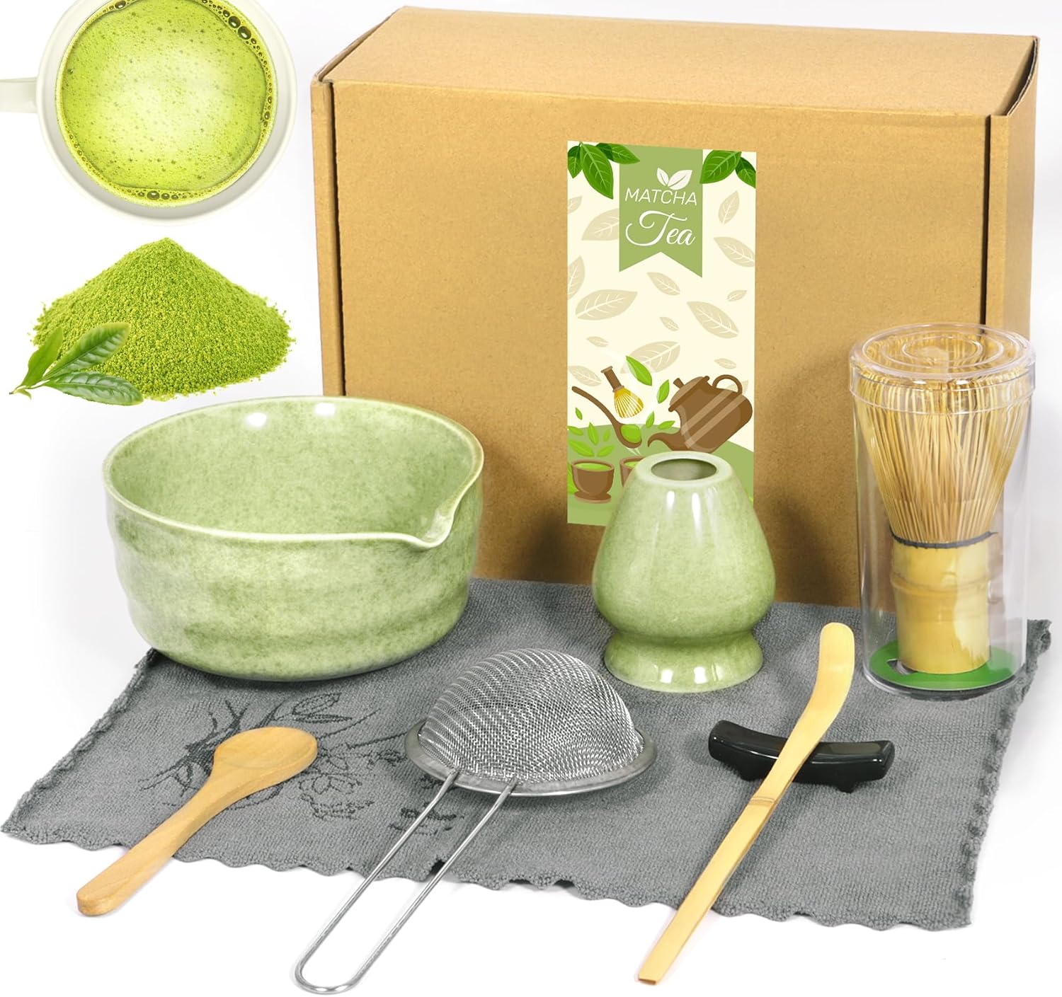 Tebokhad Matcha Kit Pieces
