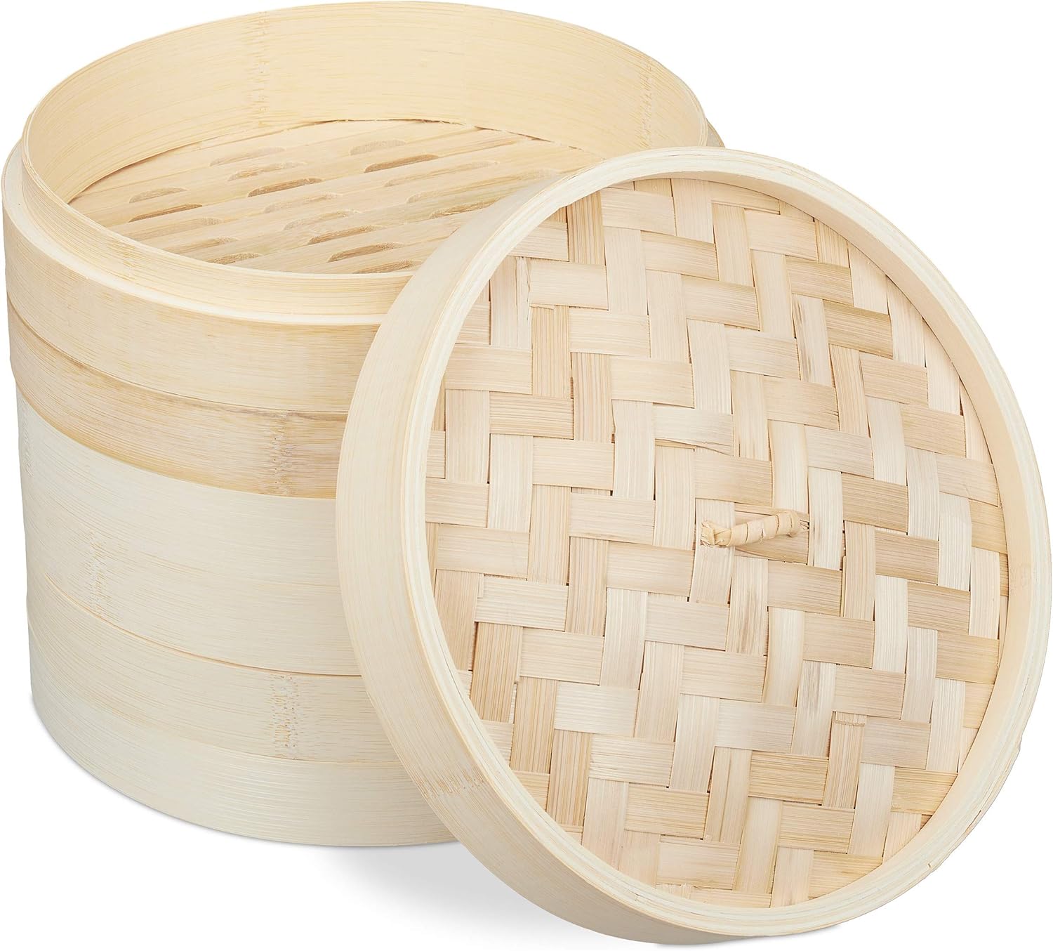 Relaxdays Cuiseur Vapeur Bambou