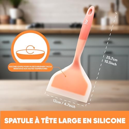Vue 5 de Zaigon Spatule Tamagoyakisiliconevaisselleresistant