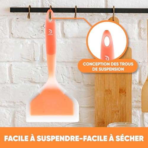 Vue 6 de Zaigon Spatule Tamagoyakisiliconevaisselleresistant