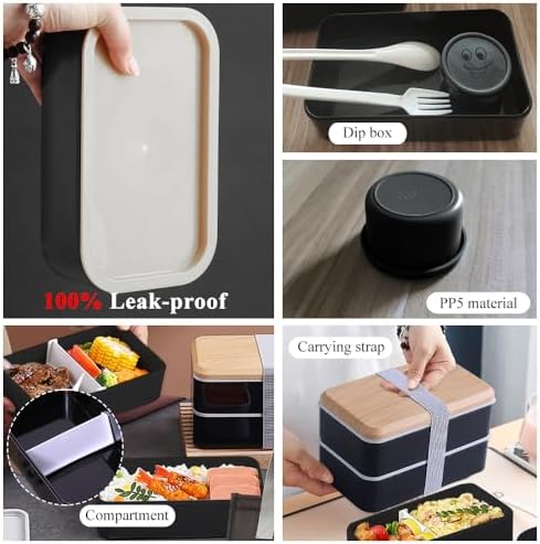 Vue 4 de Aiuuee Bento Lunch Box