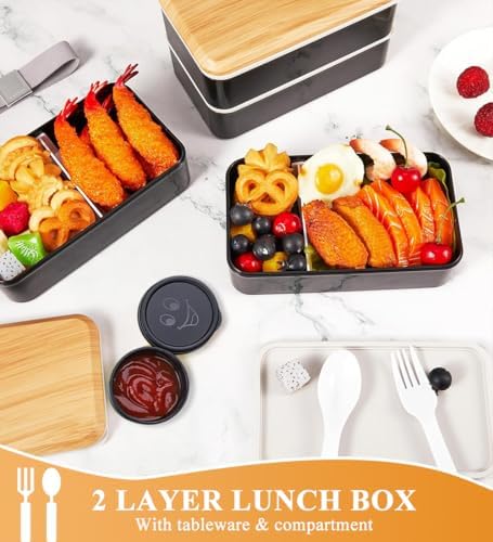 Vue 5 de Aiuuee Bento Lunch Box
