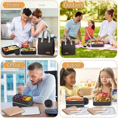 Vue 6 de Aiuuee Bento Lunch Box