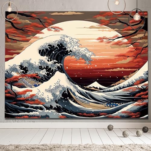 Vue 2 de Aprophic Ukiyoe Tapisserie Mont