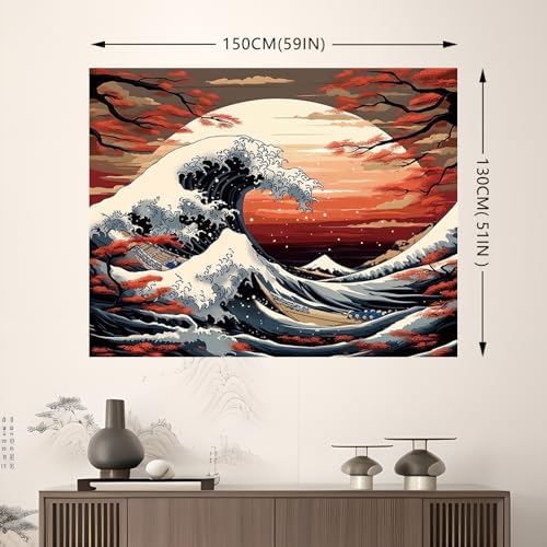 Vue 3 de Aprophic Ukiyoe Tapisserie Mont