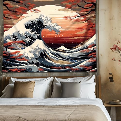 Vue 4 de Aprophic Ukiyoe Tapisserie Mont
