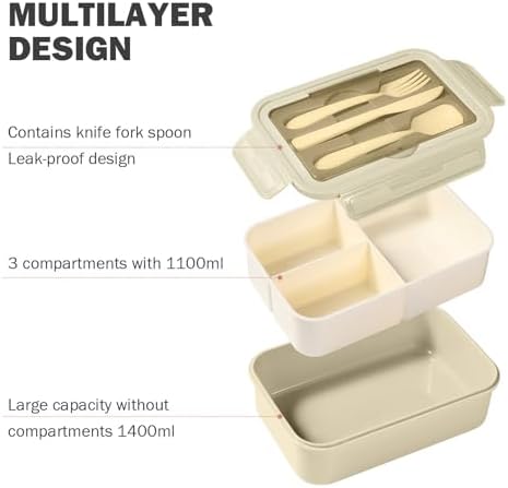 Vue 4 de Diboniur Lunch Box Bento