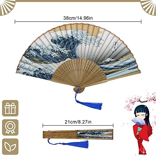 Vue 2 de Awcigg Eventail Japonais Kanagawa
