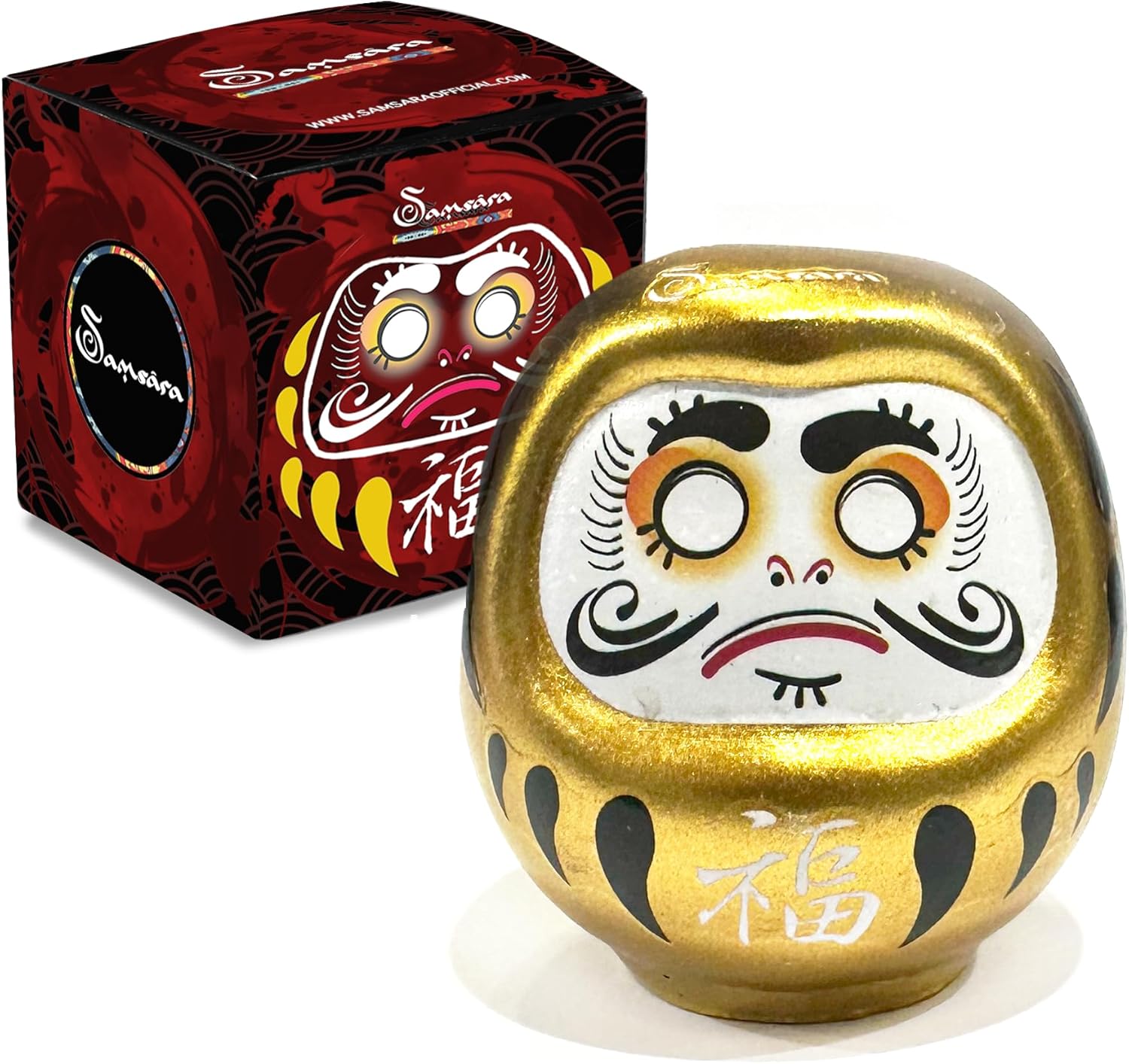 Samsara Daruma Amulette Portebonheur