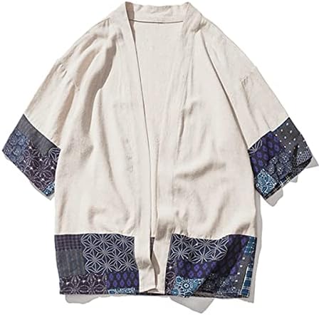 Vue 3 de Hommes Decontracte Cardigan Kimono