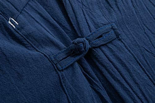 Vue 4 de Veste Kimono Japonaise Yukata