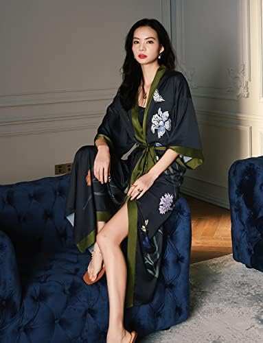 Vue 3 de Kimono Long En Satin
