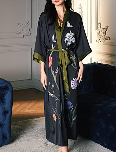 Vue 4 de Kimono Long En Satin