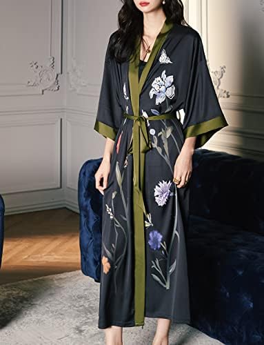 Vue 5 de Kimono Long En Satin