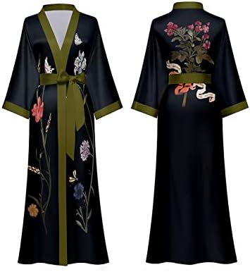 Vue 6 de Kimono Long En Satin