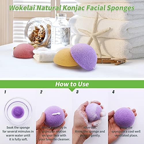 Vue 5 de Lot De Eponges Konjac