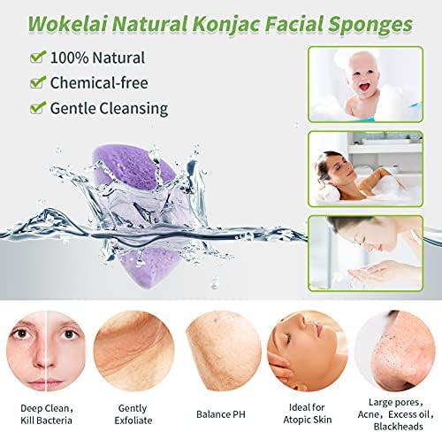 Vue 6 de Lot De Eponges Konjac