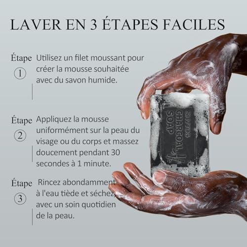 Vue 5 de Savon Au Charbon De