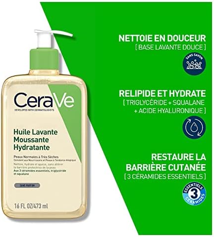 Vue 2 de Cerave Huile Lavante Moussante