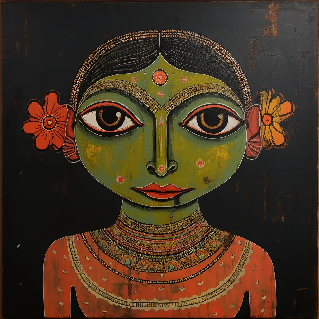 Cover illustration for The girl who wore a coat made of frog-skin