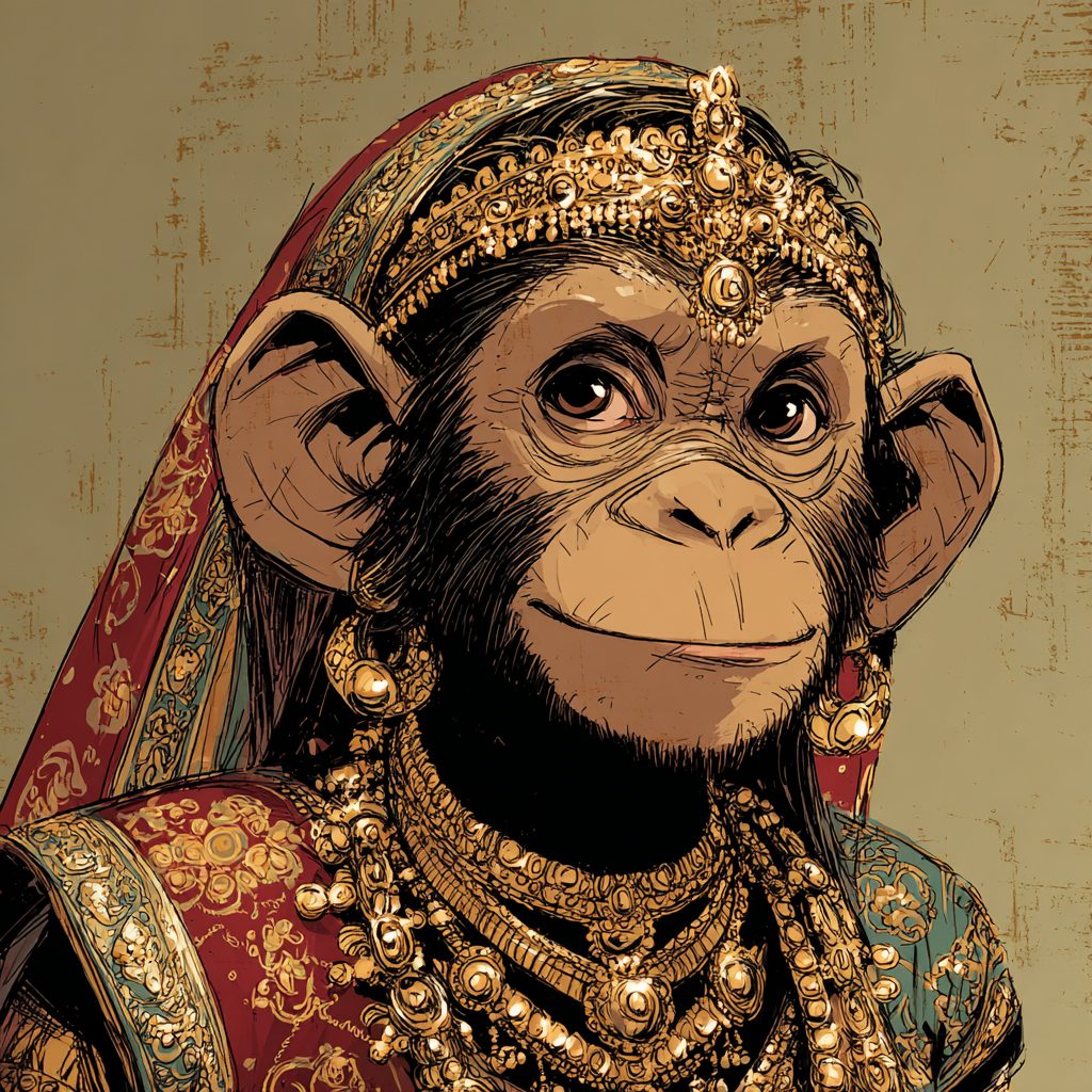 Cover illustration for বাঁদর বউ