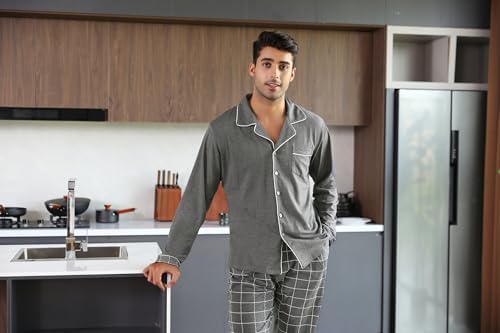 Vue 4 de Pyjama Homme En Coton