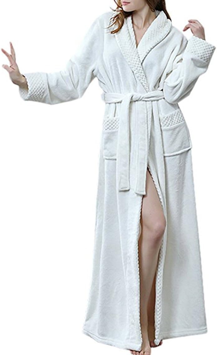 Femme Peignoir Velours Robe