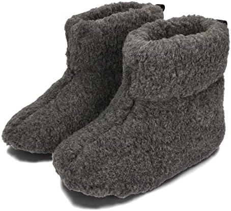 Vue 4 de Pantoufles Laine De Mouton