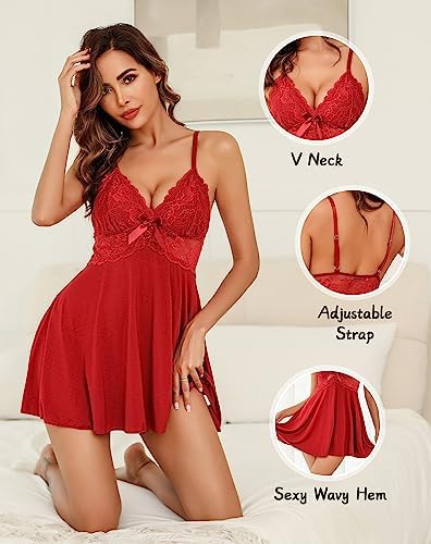 Vue 5 de Nuisette Femme Chemise De
