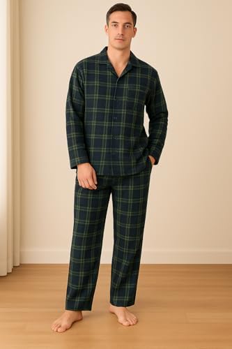 Vue 4 de Ensemble Pyjama Homme Flanelle