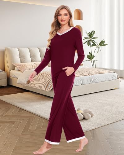 Vue 3 de Pyjama Femme Automne Hiver