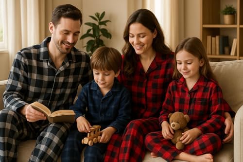 Vue 5 de Ensemble Pyjama Homme Flanelle