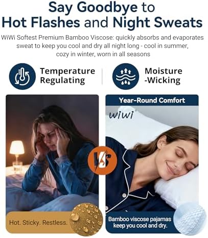 Vue 5 de Bamboo Viscose Pajama Set