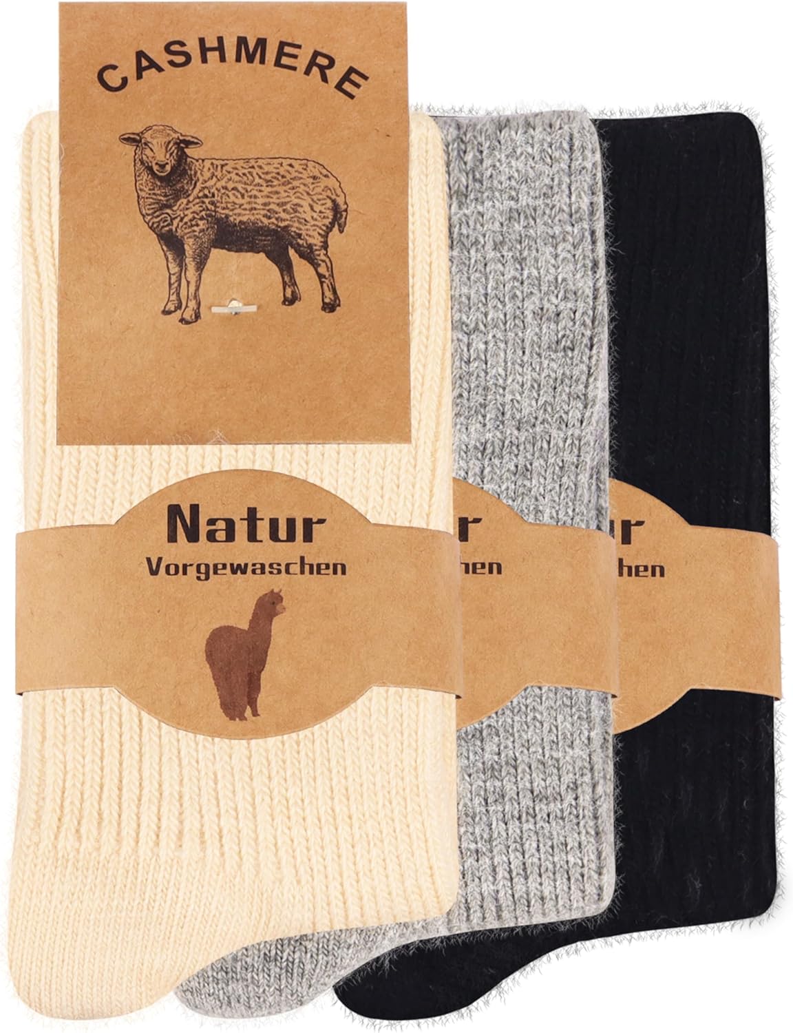 Paires Chaussettes Cachemire Femme