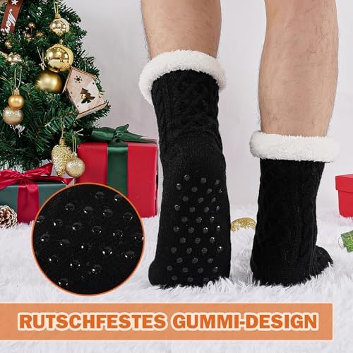 Vue 4 de Chausson Chaussette Homme Antiderapante