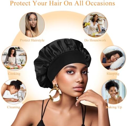 Vue 5 de Pieces Bonnet Satin Cheveux